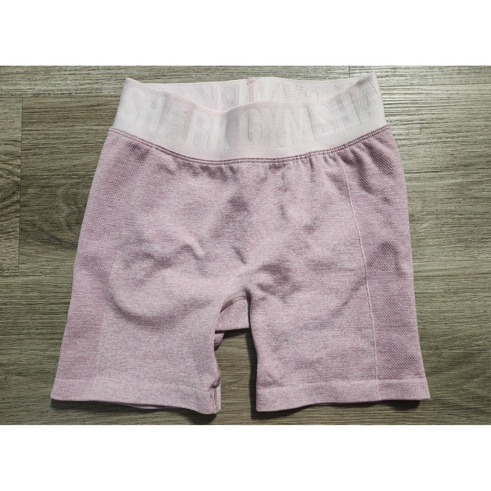 Gymshark Women's‎ Pink Compression Shorts XS Polyamide Solid Pull On Workout